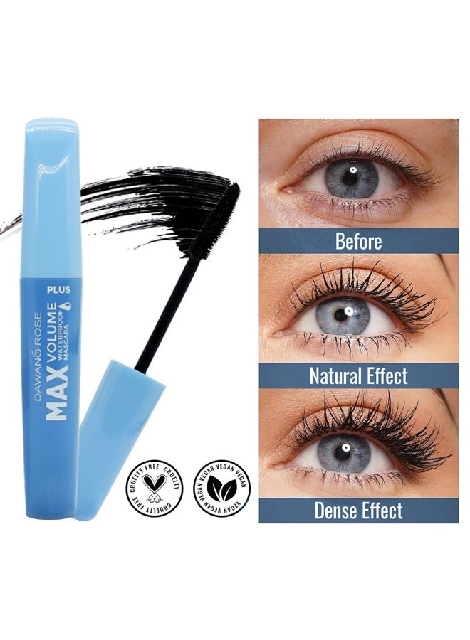 DAWANG ROSE Mascara-Smudge Proof Nourishing Long Lasting Wear, Lengthening & Curling,Volumizing No Clumps Long-Lasting Smudge-Proof Black - Image 2